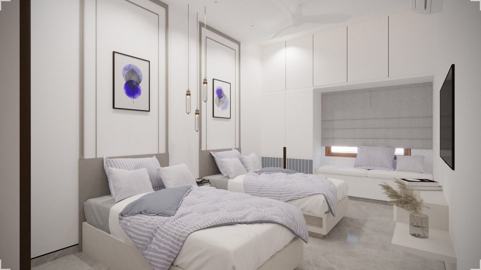 Thirunagar residence — bedroom